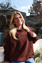 Kappa Delta Brown Mockneck