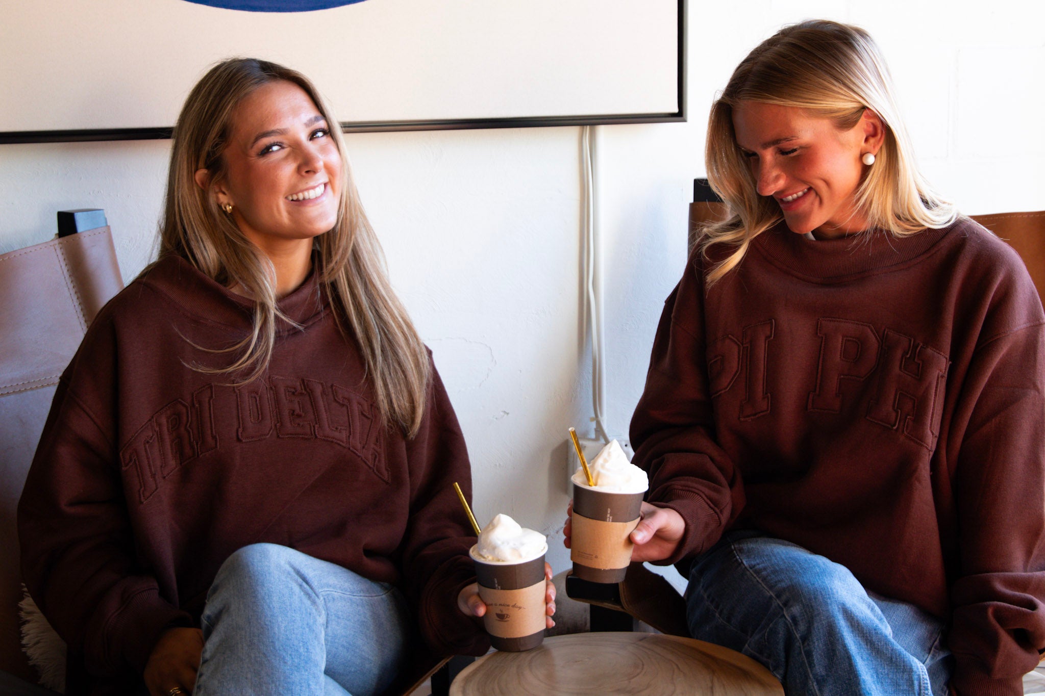 Pi Beta Phi Brown Mockneck