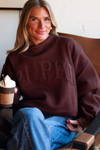 Pi Beta Phi Brown Mockneck