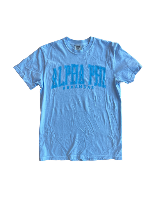Alpha Phi Block Letter Tee