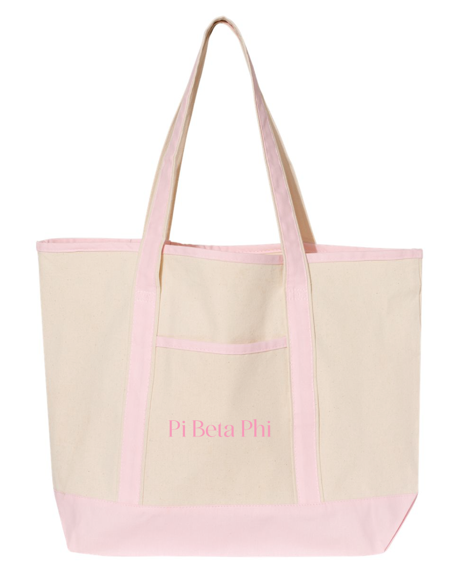 Pi Beta Phi Mom's Day Embroidered Tote Bag