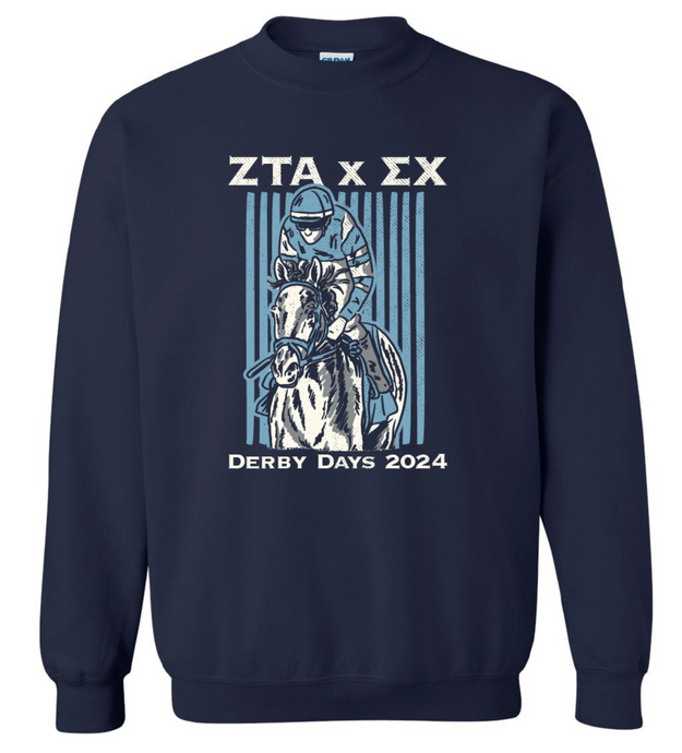 Zeta Tau Alpha Derby Day Crewneck 2024