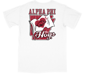 Alpha Phi Loves the Hogs T-shirt