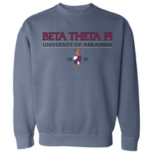 Load image into Gallery viewer, Beta Theta Pi Arkansas Crest Crewneck