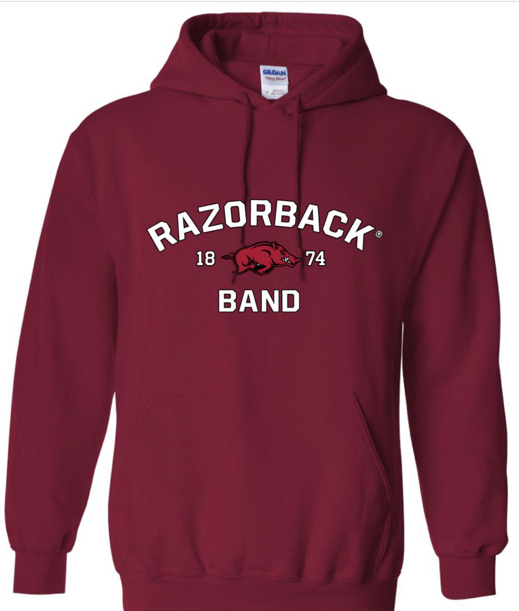 Arkansas Razorback Band Logo Hoodie