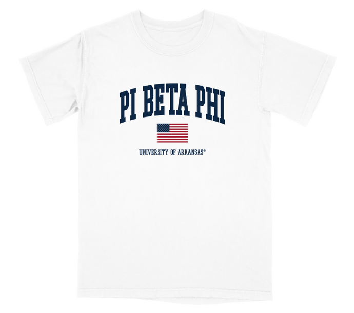 Pi Beta Phi flag tee