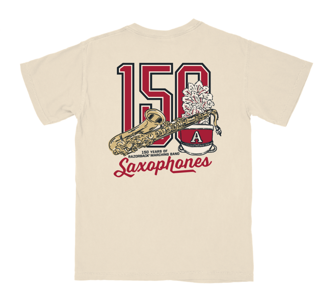 Razorback Marching Band Saxophones 150 Years T-Shirt