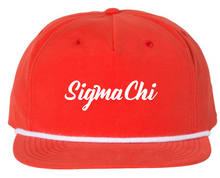 Load image into Gallery viewer, Sigma Chi Rope Hat