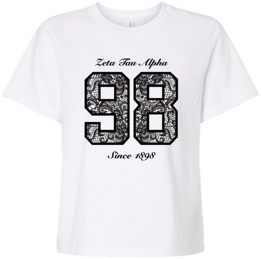 Zeta Tau Alpha Lace T-shirt