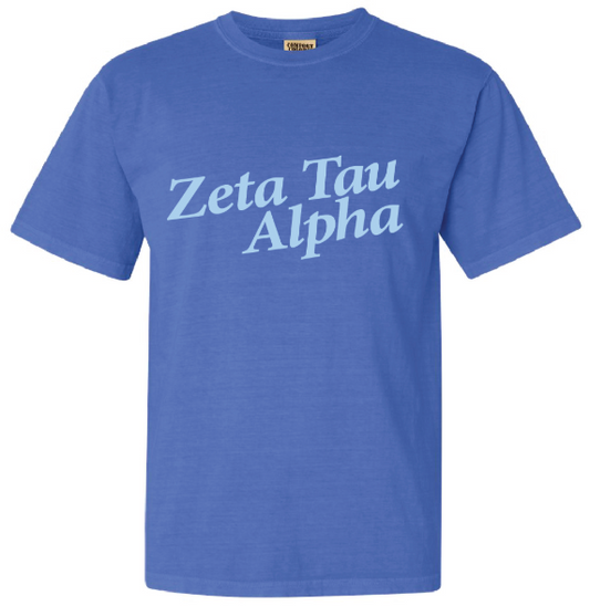 Zeta Tau Alpha Tone On Tone T-shirt