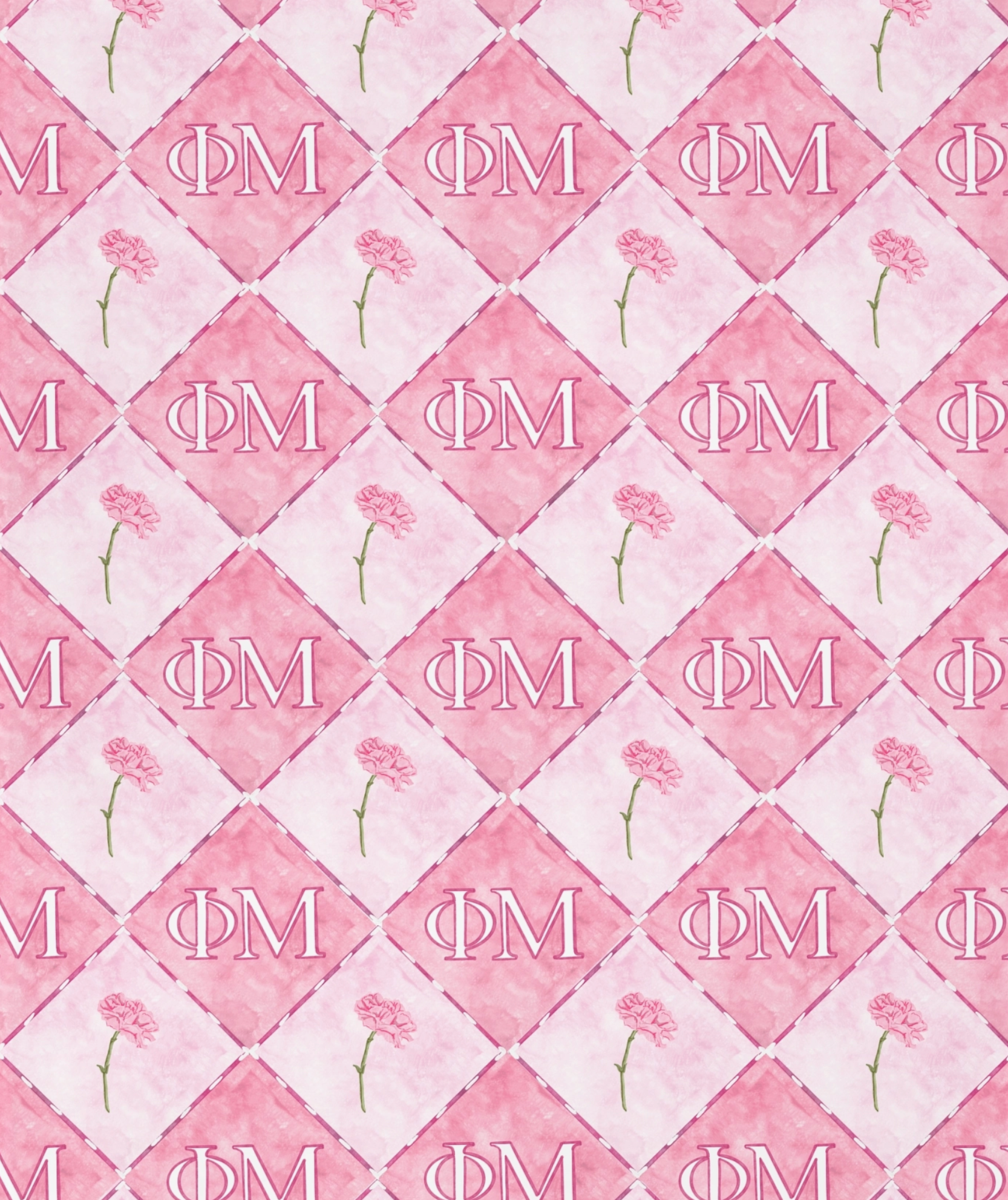 Phi Mu Throw Blanket