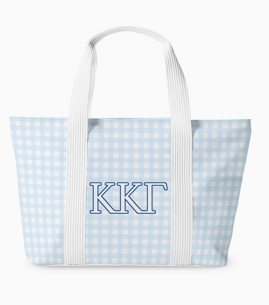 Kappa Kappa Gamma Gingham Tote