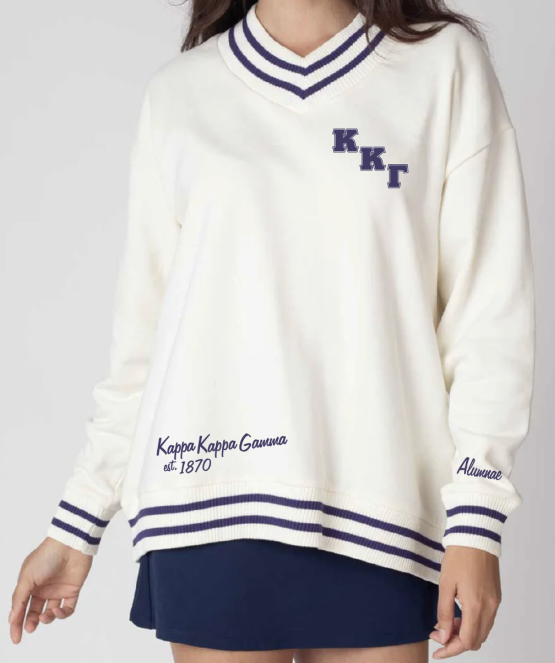 Kappa Kappa Gamma Alumni V-Neck Sweater