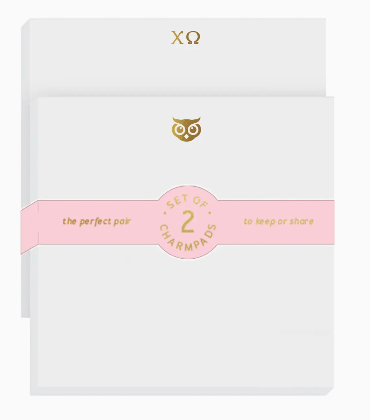 Chi Omega Charm Pad 2-Pack