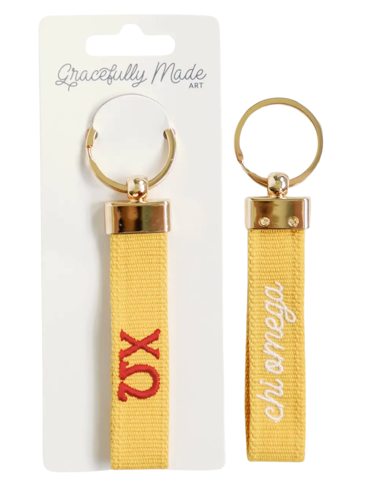 Chi Omega Keychain