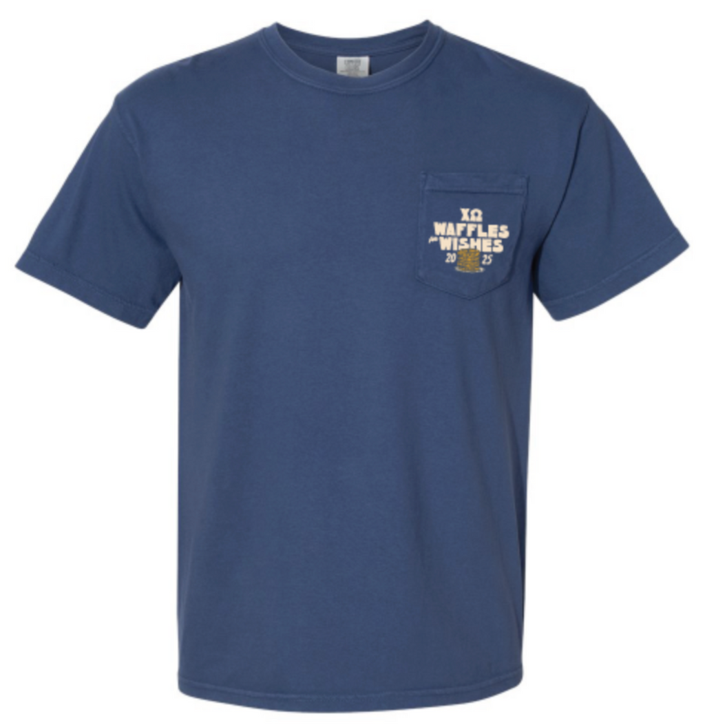 Chi Omega Waffles for Wishes 2025 T-Shirt