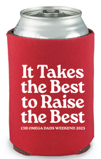 Chi Omega Dad's Weekend 2025 Koozie