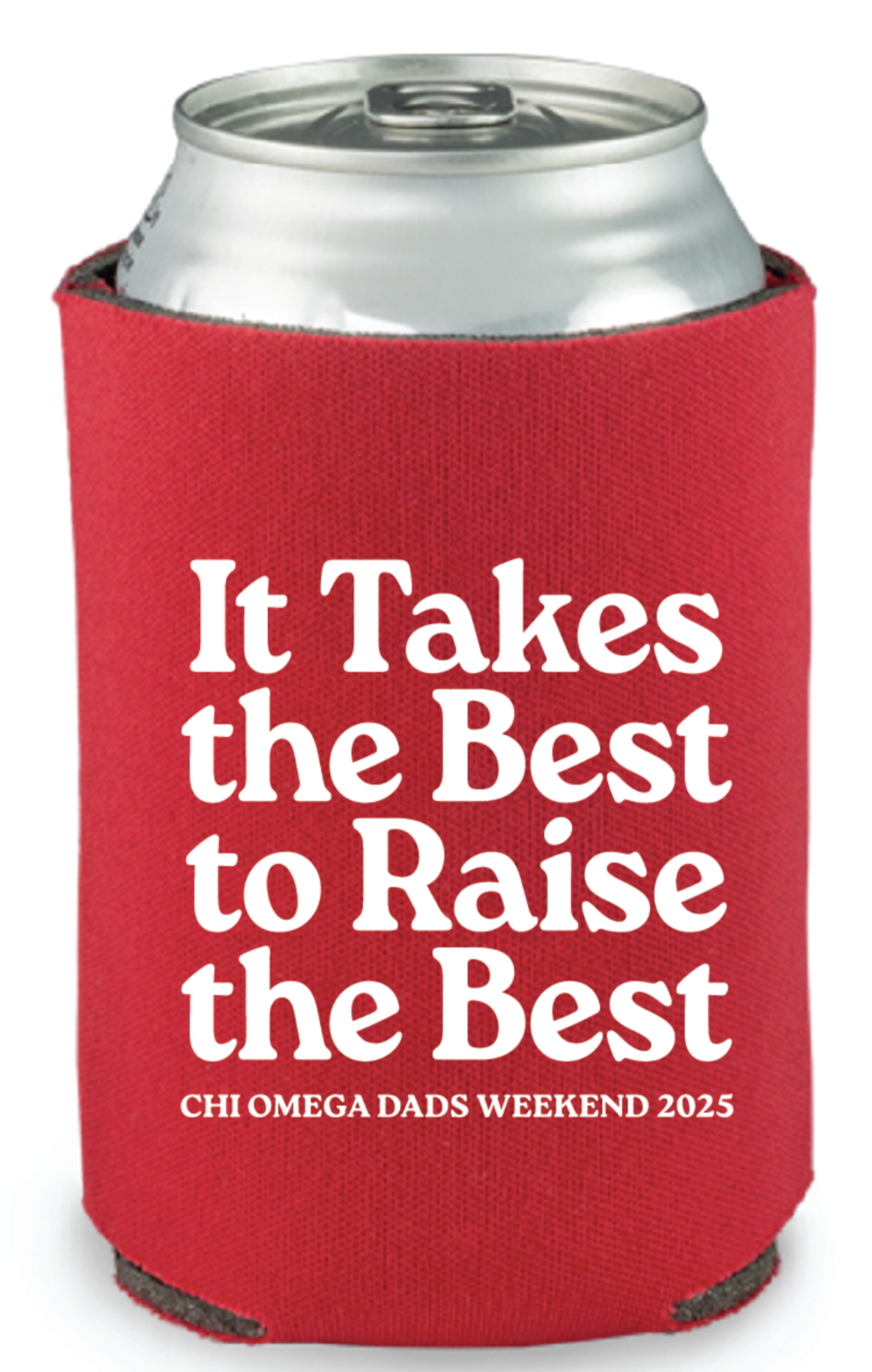 Chi Omega Dad's Weekend 2025 Koozie