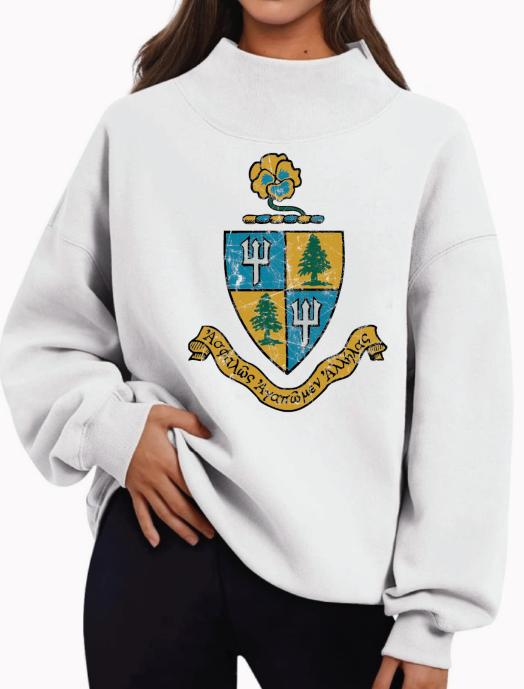 Delta Delta Delta Initiation Crest Crewneck