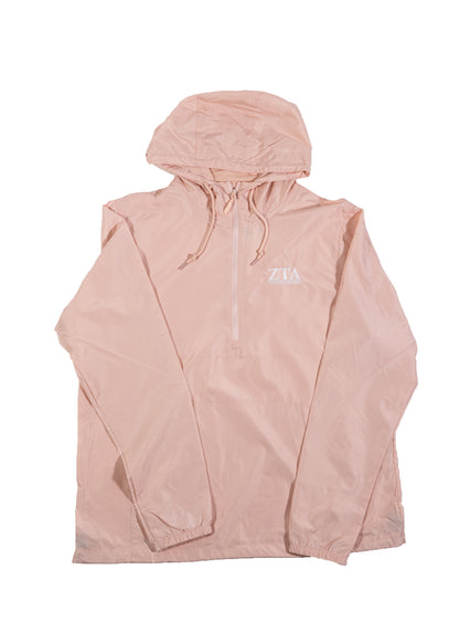 Zeta Tau Alpha Pink Rain Jacket