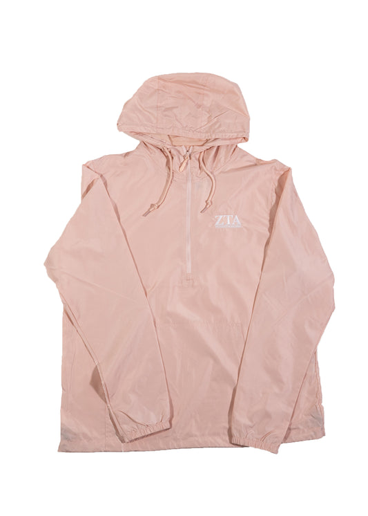 Zeta Tau Alpha Pink Rain Jacket