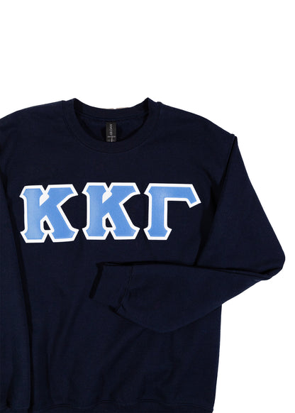 Kappa Kappa Gamma Navy Letter Crewneck