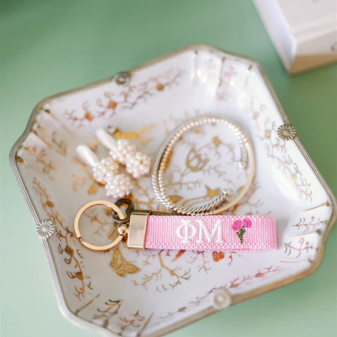 Phi Mu Keychain