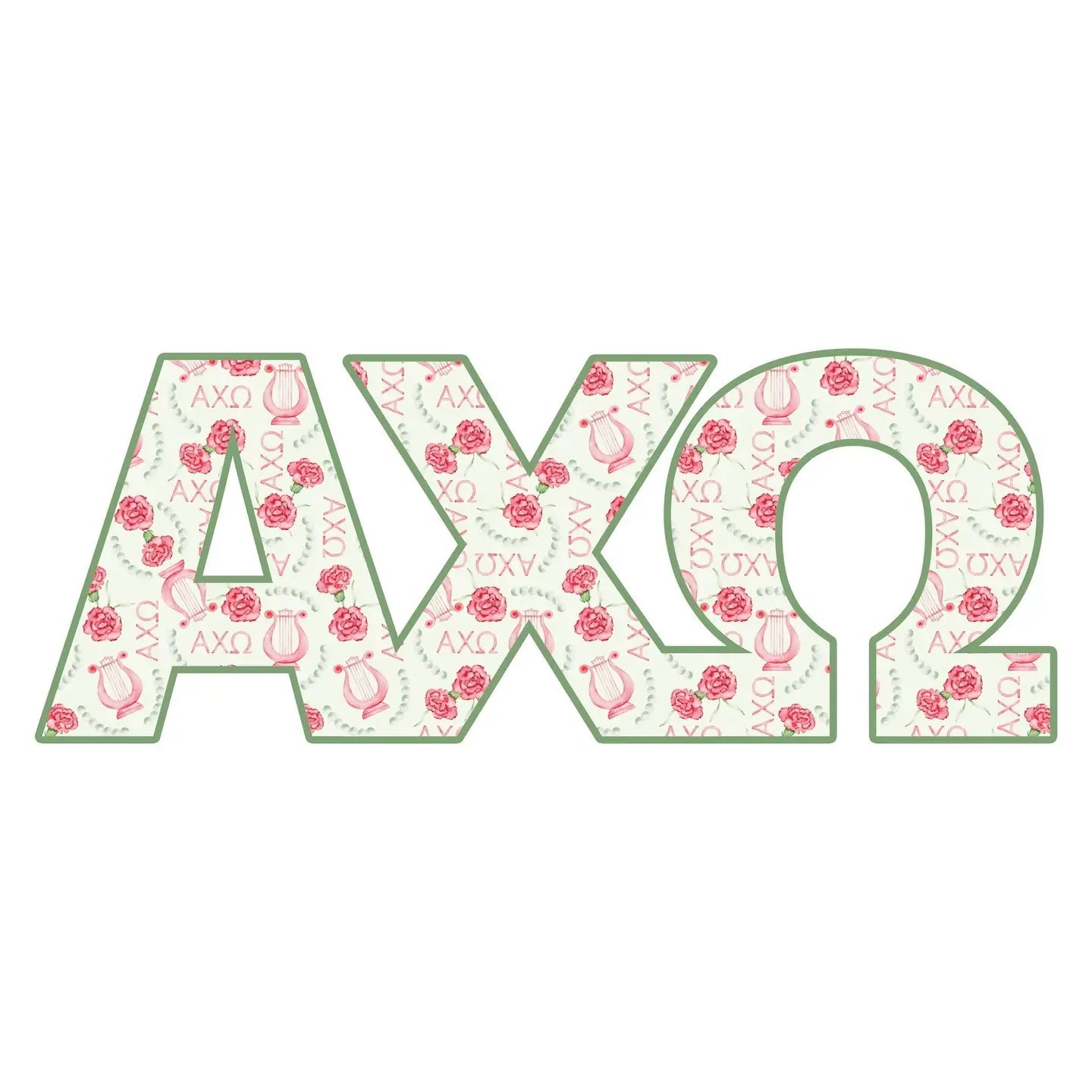 Alpha Chi Omega Acrylic Shelfie