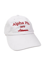Alpha Phi White Baseball Hat