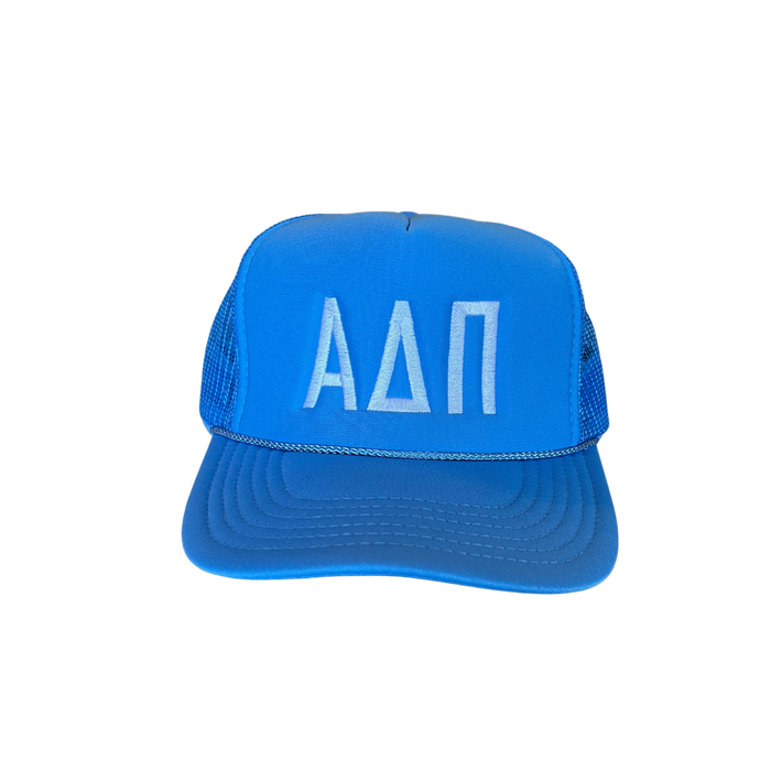 Alpha Delta Pi Embroidered Trucker Hat