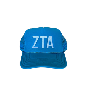 Zeta Tau Alpha Embroidered Trucker Hat